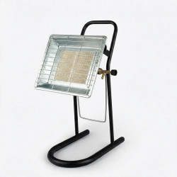 Газовый инфракрасный обогреватель на ножке. Керамическая горелка для гаража, склада, дачи