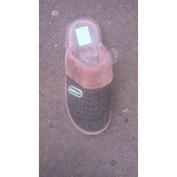 Хатні капці коричневі чоловічі капці, махрові 41-45