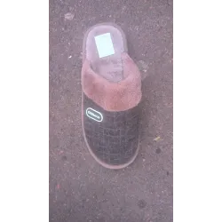 Хатні капці коричневі чоловічі капці, махрові 41-45