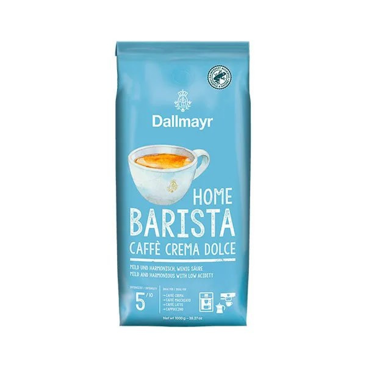 Кава Dallmayr Home Barista Caffe Crema Dolce у зернах 1 кг (арт. 6258)