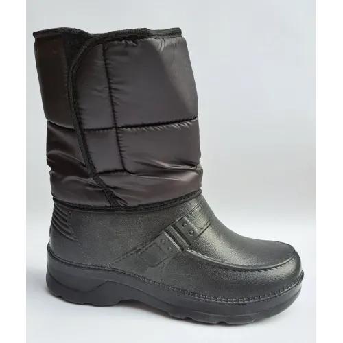 Чоботи чоловічі зимові чорні дутики піна ЕВА. Теплі сноубутси на липучці 41-45