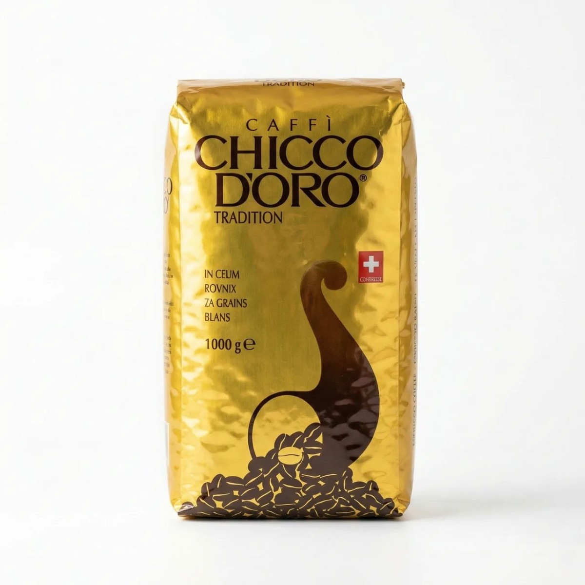 Кава в зернах Chicco D'oro Tradition 500 г (Швейцарія) | Елітна 100% Арабіка, Середнє обсмажування (арт. 6308)