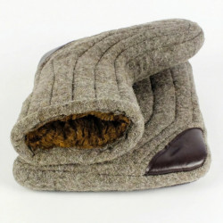 Бурки шинельные натуральные (100% шерсть) зимние рабочие. Теплые валенки на меху до -30°C