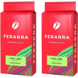 Упаковка меленої кави Ferarra Cuba Libre з ароматом кубинського рому 250 г х 2 шт.