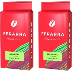 Упаковка меленої кави Ferarra Cuba Libre з ароматом кубинського рому 250 г х 2 шт.