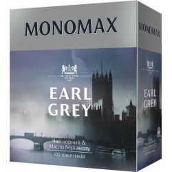 Чай черный пакетированный Мономах Earl Grey 100 х 2 г
