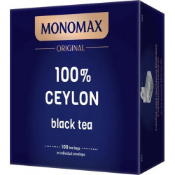 Чай чорний Мономах 100% Цейлон 2 г х 100 пакетиків