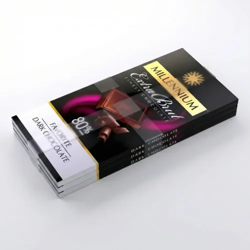 Набір шоколаду Millennium Favorite Brut 80% (3 шт х 100 г). Екстра чорний шоколад