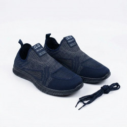 Чоловічі літні кросівки сітка сліпони текстильні Сині GS Athletic (р. 41-45)