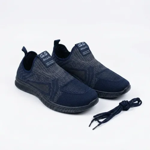 Чоловічі літні кросівки сітка сліпони текстильні Сині GS Athletic (р. 41-45)