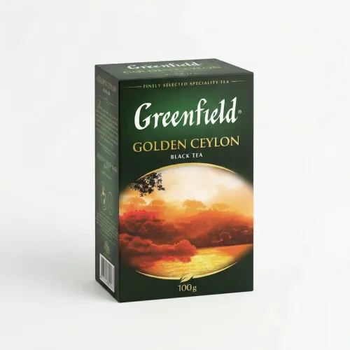Чай чорний листовий Greenfield Golden Ceylon 100 г | Розсипний, Цейлонський, Класичний смак