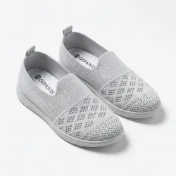 Жіночі мокасини-сліпони Gipanis білі (сітка) | Легкі, Літні, Розміри 37-41