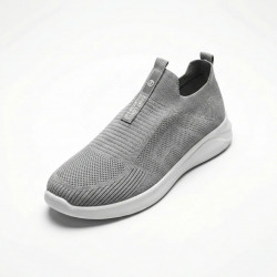 Чоловічі літні кросівки сліпони сітка сірі текстильні Saint Lonye (р. 41-45)