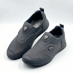 Мужские летние кроссовки сетка слипоны мокасины легкие Digo Серые (р. 41-45) (арт. 6790)