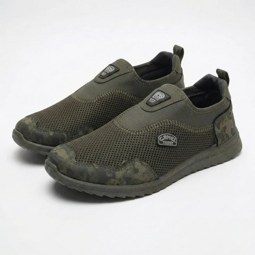 Мужские летние мокасины сетка слипоны камуфляж Хаки Camel (р. 41-45) (арт. 6820)