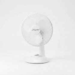 Вентилятор настільний Maestro MR-904 (Білий) — Потужний побутовий лопатевий вентилятор 3 швидкості для дому та офісу