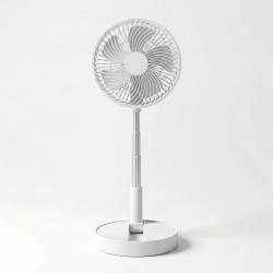 Вентилятор-трансформер напольный WindWaver (Белый), аккумуляторный, телескопический (до 1 метра)