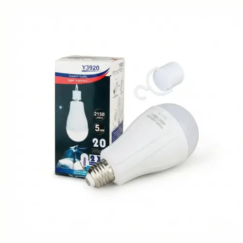 Акумуляторна LED лампа-ліхтар 20 Вт з гачком та USB (Y3920). Підвісна кемпінгова лампочка 5 режимів