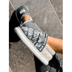 Дутики Superme GREY короткі уги хутряні низькі, що не промокають зимові теплі