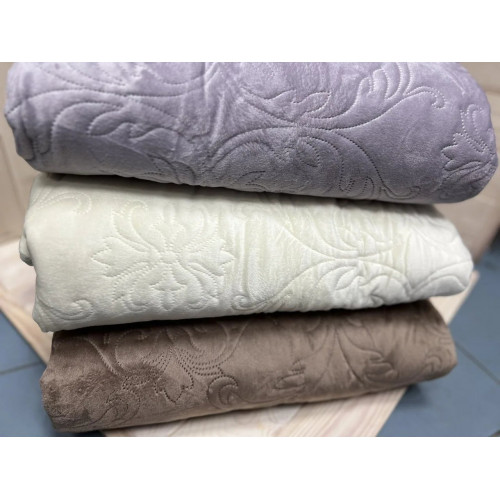 Покрывало велюровые бедра Romance 220х240 Покрывало велюр с ХБ евро размер (разные цвета)