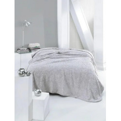 Велюровий плед з візерунком Vie Nouvelle 200х240 Пудровий