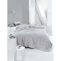 Велюровий плед з візерунком Vie Nouvelle 200х240 Пудровий