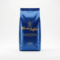 Кофе в зернах Ricco Coffee Prima Blau Espresso 1 кг | Немецкое качество, Насыщенный эспрессо, Exclusive Collection