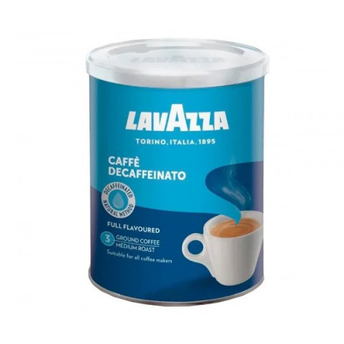 Кава мелена Lavazza Decafinato 250 грам в ж/б Банку