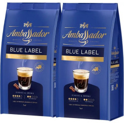 Набір кави Ambassador Beans Amb Blue Label P 1 кг х 2 шт