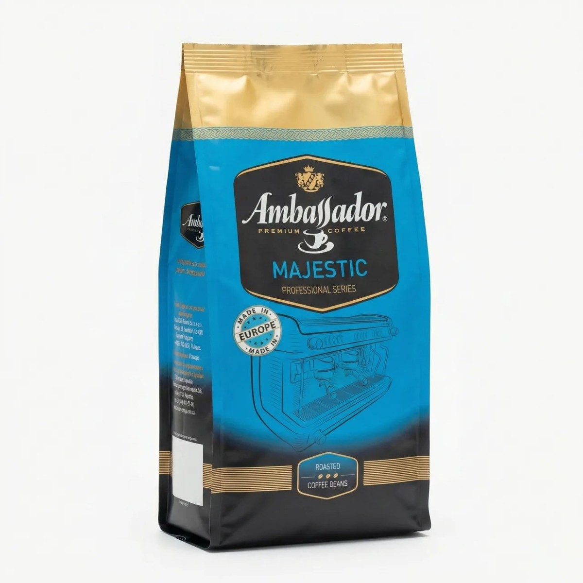 Кава в зернах Ambassador Majestic 1 кг | Професійна серія для кавомашин, Made in Europe (арт. 4354)