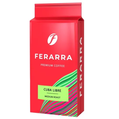 Кава мелена Ferarra Caffe Cuba libre у вакуумній упаковці 250 гр