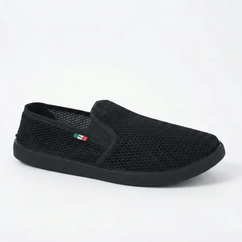 Чоловічі літні мокасини сітка чорні 41-45 р, легкі текстильні сліпони, дихаюче взуття без шнурків