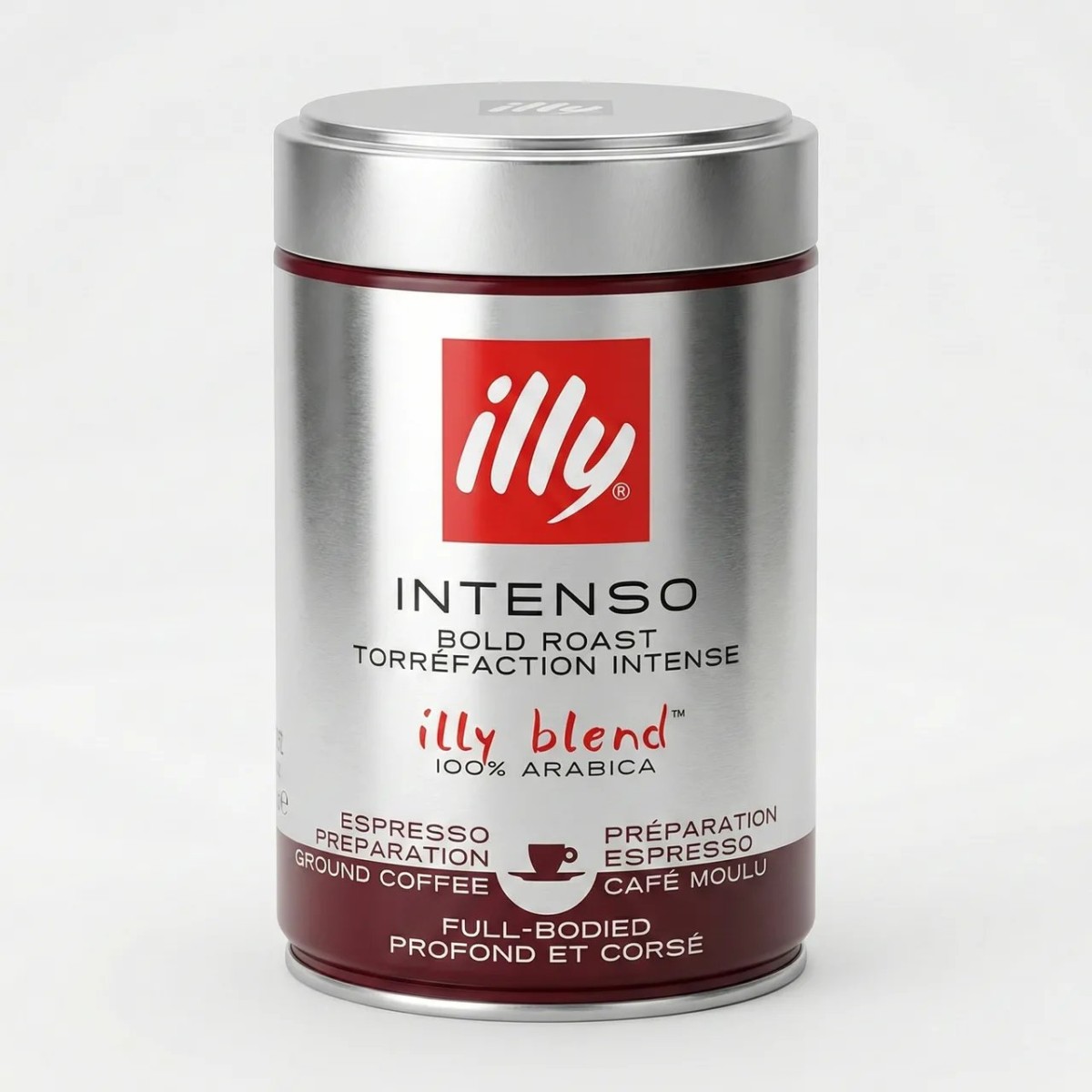 Кава мелена illy Intenso Bold Roast 250 г (Італія) Темне обсмаження ж/б 100% Арабіка (арт. 7544)
