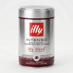 Кава мелена illy Intenso Bold Roast 250 г (Італія) Темне обсмаження ж/б 100% Арабіка