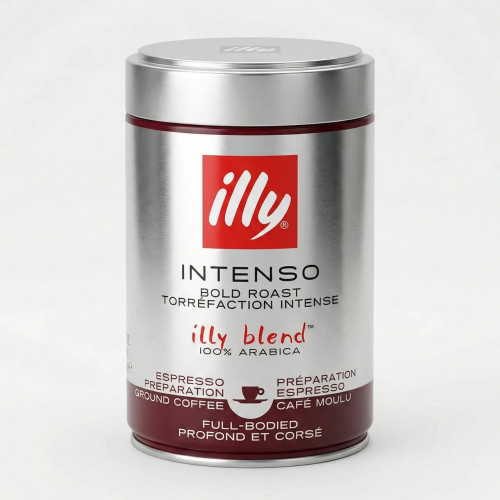Кава мелена illy Intenso Bold Roast 250 г (Італія) Темне обсмаження ж/б 100% Арабіка