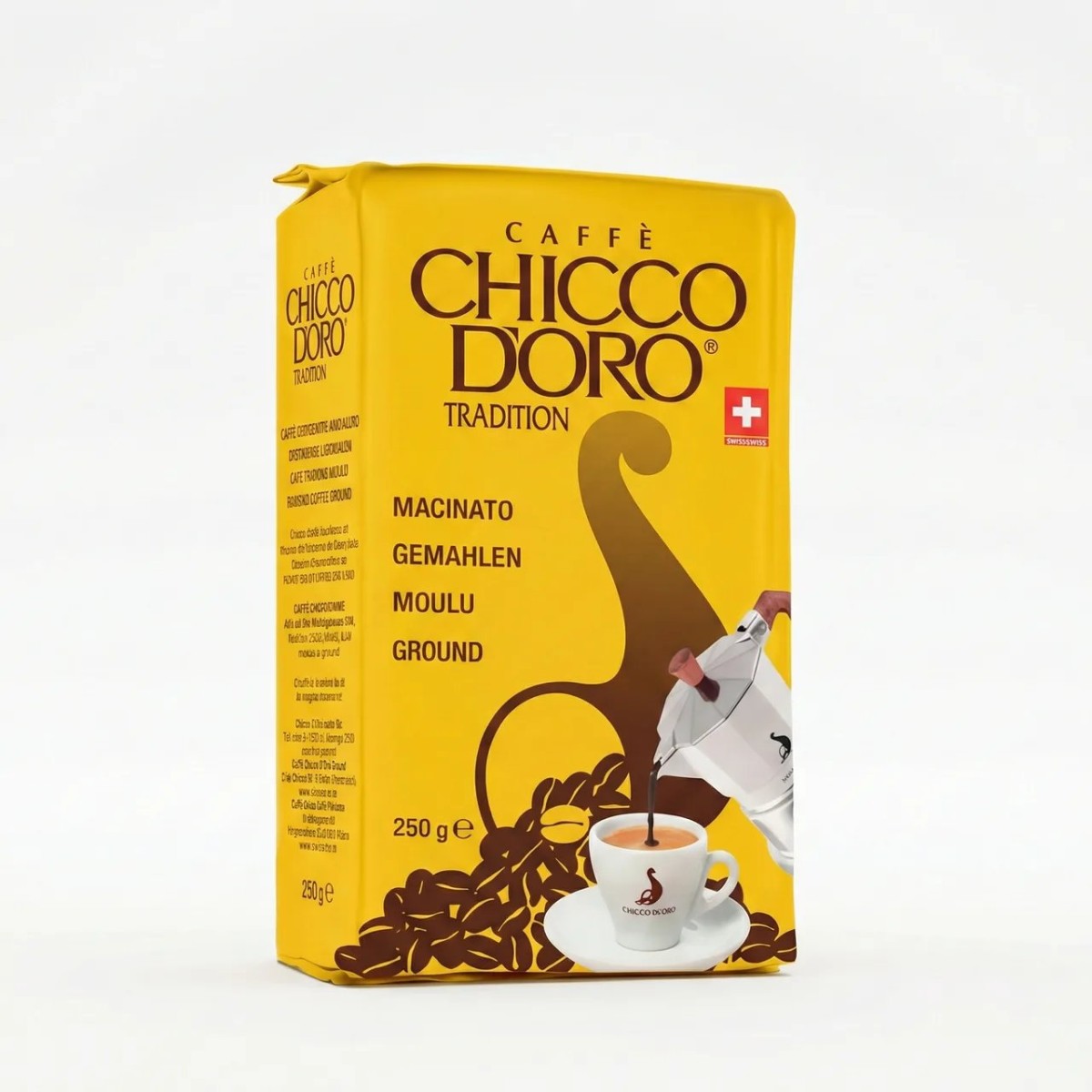 Кава мелена Chicco D'oro Tradition 250 г (Швейцарія) 100% Арабіка Преміум (арт. 7545)