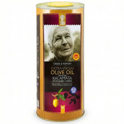 Масло оливковое Extra Virgin HDA Kalamata (Греция) 1 л. Масло первого холодного отжима в жестяной банке