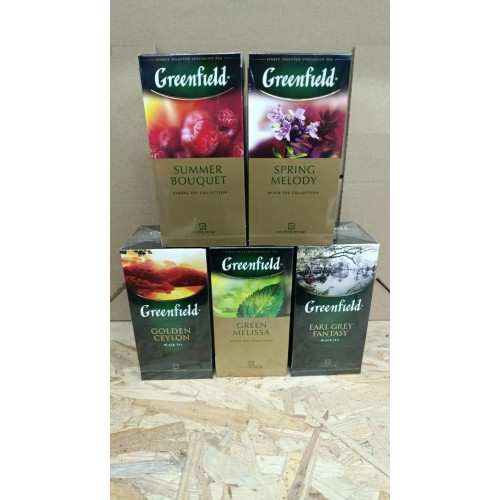 Грінфілд чай 25 пакетів в асортименті
