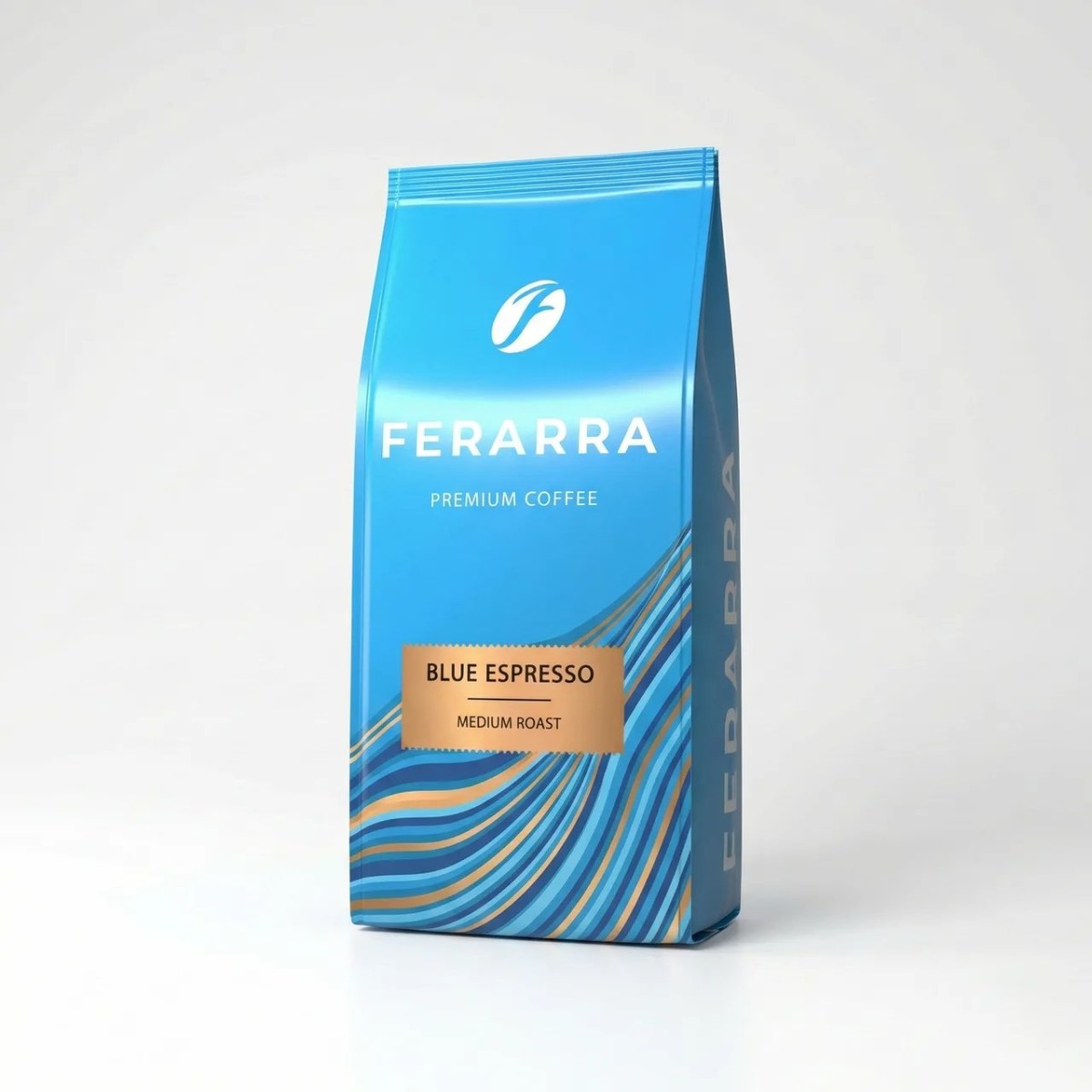 Кава в зернах Ferarra Blue Espresso 1 кг | Преміум бленд для еспресо, Середнє обсмажування (арт. 4274)