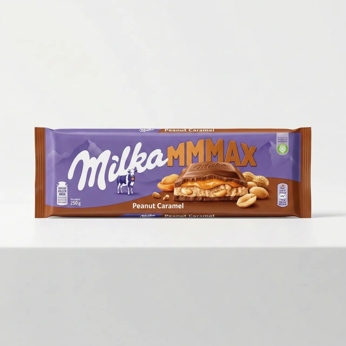 Шоколад Milka MMMax Peanut Caramel з цільним арахісом та карамеллю (великий) XXL (арт. 7668)