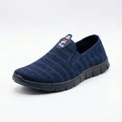 Чоловічі мокасини-сліпони сітка Sila, сині (41-45)