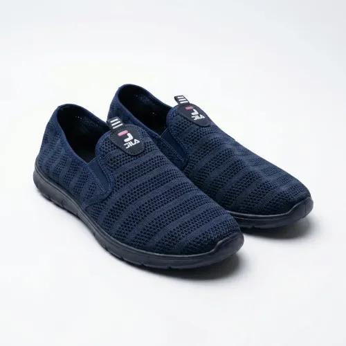 Чоловічі літні мокасини сітка сліпони текстильні Сині Jila (р. 41-45)