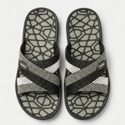 Чоловічі шльопанці Olimp Чорно-Сірі гумові (41-46) сланці для пляжу та басейну