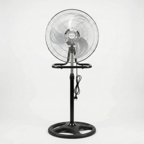 Вентилятор підлоговий металевий Rainberg. Потужний осьовий вентилятор для дому та офісу (3 швидкості)