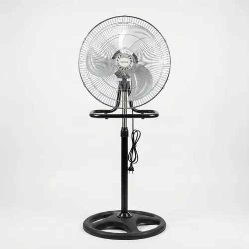 Вентилятор підлоговий металевий Rainberg. Потужний осьовий вентилятор для дому та офісу (3 швидкості)