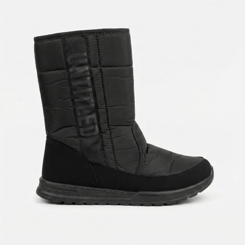 Мужские зимние сапоги дутики черные на молнии Untitled. Теплые непромокаемые полусапоги. Размеры 41-45 (арт. 8267)