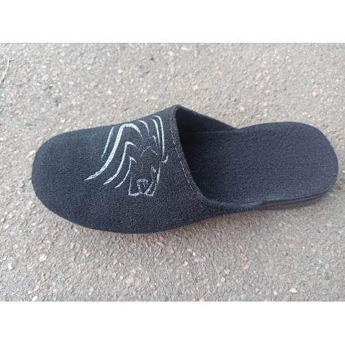 Капці домашні чорні чоловічі капці, махрові 41-45