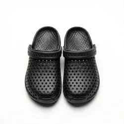 Сабо чоловічі чорні Krok піна ЕВА. Дихаючі крокси з перфорацією для дачі та роботи 41-45