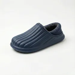 Чоловічі зимові калоші сабо утеплені на хутрі сині піна ЕВА для дому та дачі (41-45)