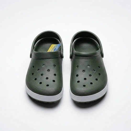 Сабо крокси (пінка) темно-сині з білою смугою | Чоловічі, Пляжні, Розміри 41-45 44